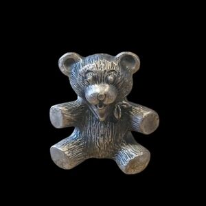 Pewter Teddy Bear Figurine